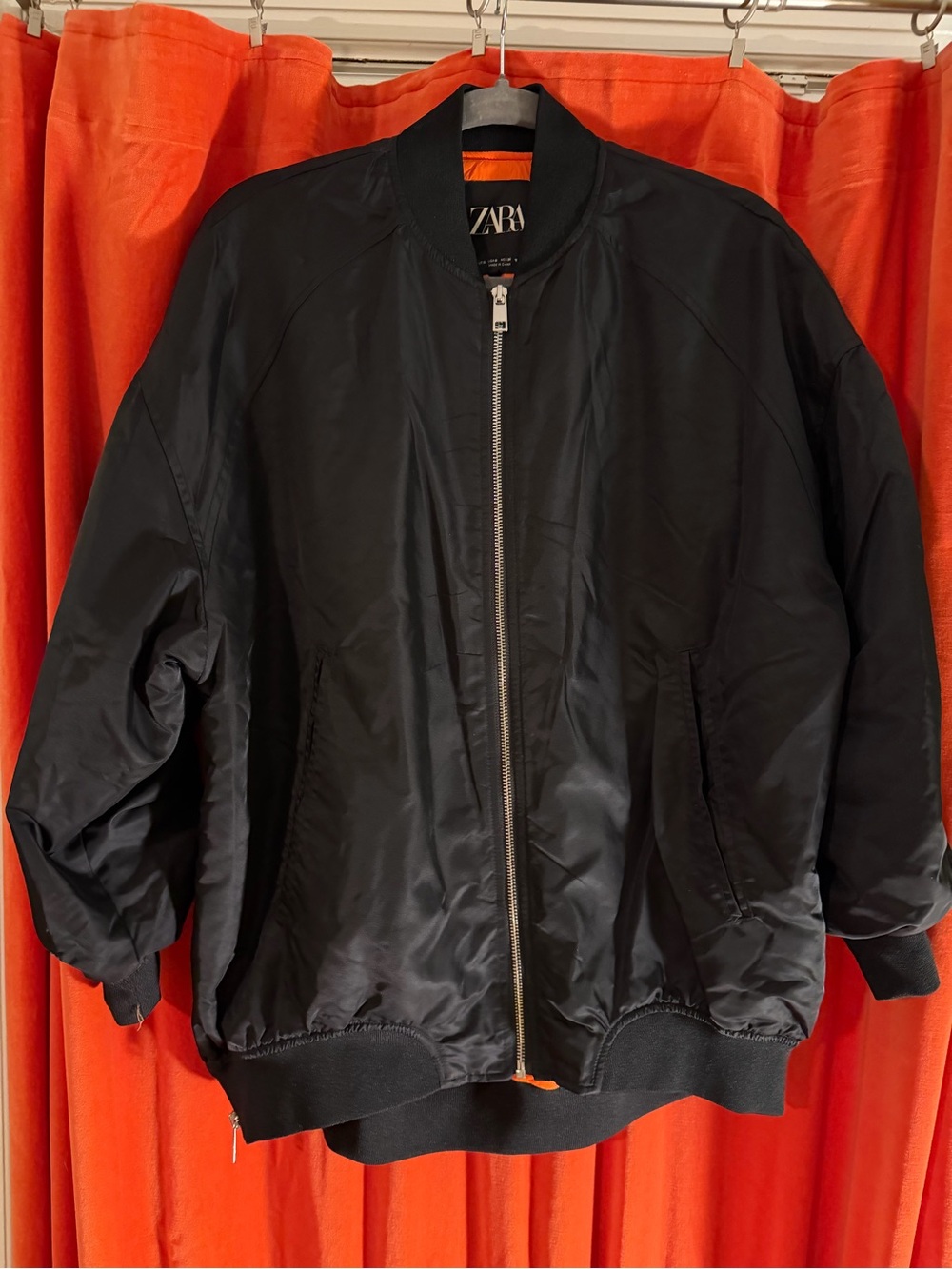 Zara Black Women's Bomber Jacket - Classic Lightweight Coat